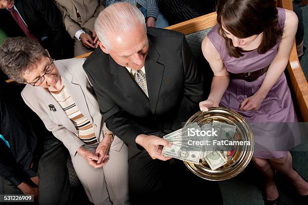 Tithe And Offering Stock Photo - Download Image Now - Giving, Church, Adult