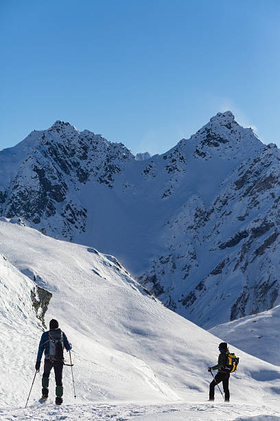 istock Hikers with snowshoes 531229085