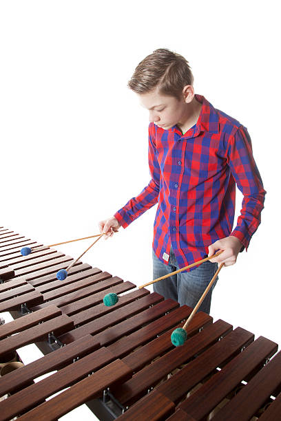 istock teenage boy playing marimba in studio 531229387