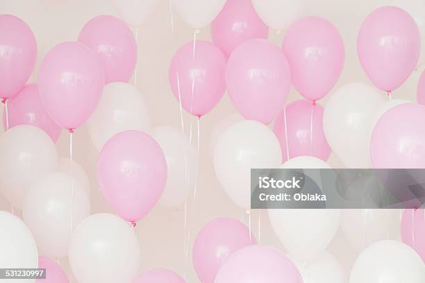 Balloons Stock Photo - Download Image Now - Balloon, Pink Color, 2015