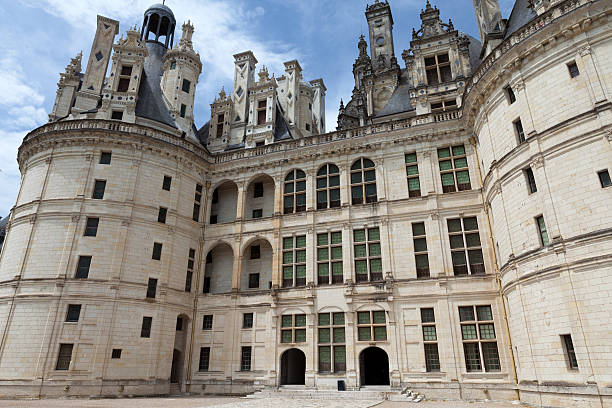 Chambord, France - June 18, 2013: Chambord Castle. Built as a hunting lodge for King Francois I, between 1519 and 1539, this castle is the largest and most frequented of the Loire Valley.