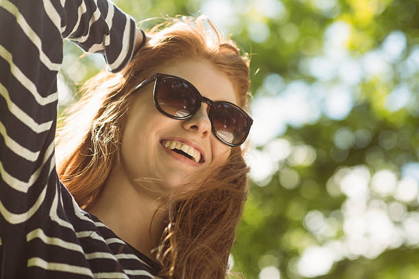 istock Beautiful woman wearing sunglasses 531236605