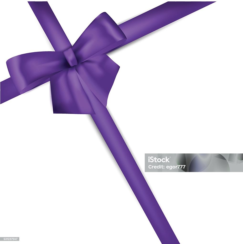 Purplle Ribbon Purple Ribbon Stock Illustration - Download Image Now - 2015, Award ...