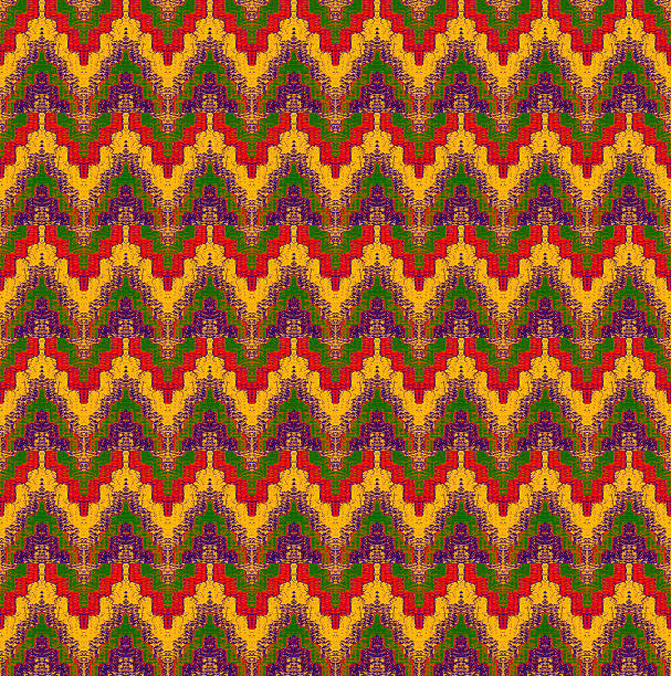 istock pattern of interweaving shapes and lines with fabric texture 531238124