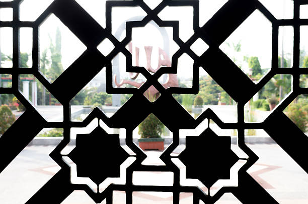 sillhoutte のモスクの装飾模様 - sillhoutte ストックフォトと画像