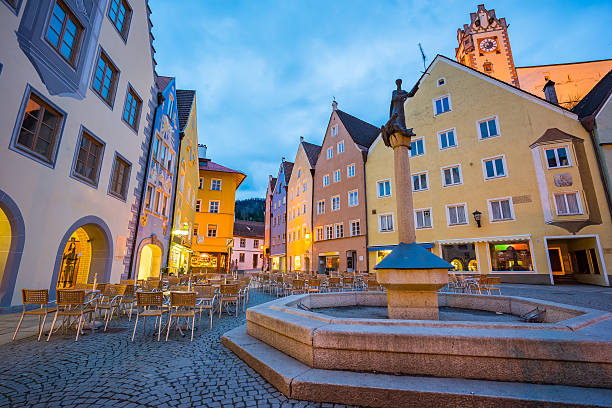 istock Fussen town at night in Bavaria, Germany 531239738