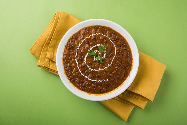 dzienna lista pracowników (dal) makhani lub dal makhani lub daal makhni - asia asian culture basmati rice bowl zdjęcia i obrazy z banku zdjęć