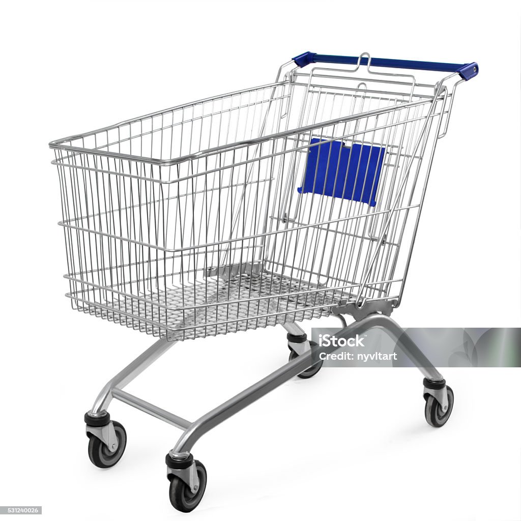 shopping cart isolated on white background Shopping Cart Stock Photo