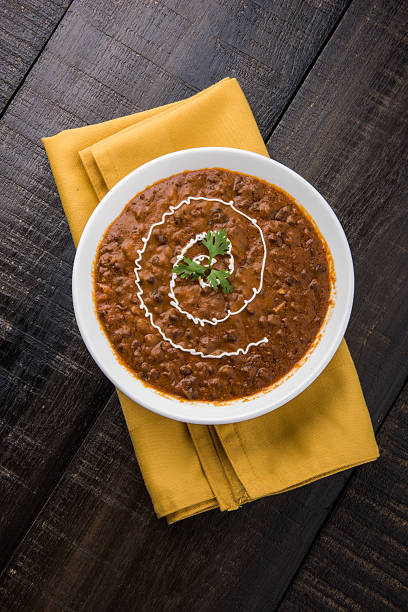 dzienna lista pracowników (dal) makhani lub dal makhani lub daal makhni - asia asian culture basmati rice bowl zdjęcia i obrazy z banku zdjęć