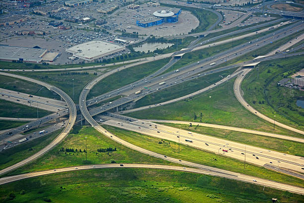 istock highway 400  and 407, aerial, Ontario, Canada 531240764