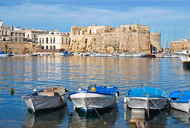 Panoramic view of Gallipoli. Puglia. Italy.