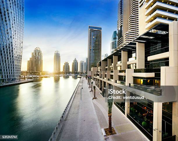 Cityscape Of Dubai At Night United Arab Emirates Stock Photo - Download Image Now - Real Estate, Dubai, United Arab Emirates