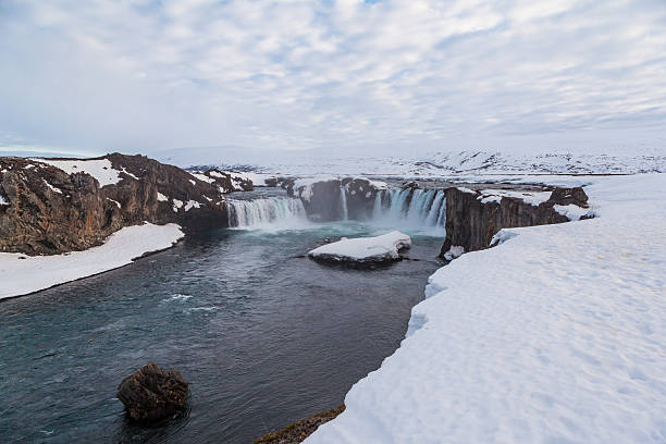 istock Beautiful Godafoss falls in cloudy day, Iceland 531243615