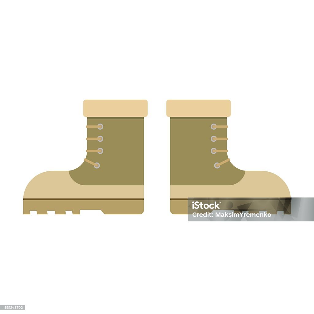 combat military boots combat military boots leather combat soldier footwear vector illustration. Leather military boots and army uniform military boots. Soldier footwear military boots clothing uniform. Army stock vector