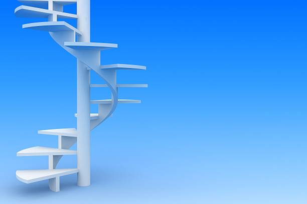 istock Spiral staircase, concept of development 531245090