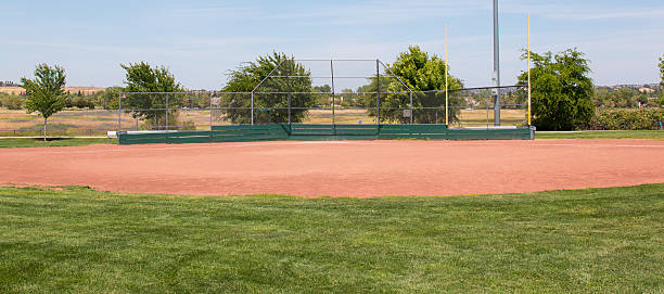 Little League Baseball Field stock photo