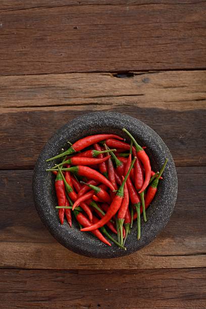istock Red chili pepper in a stone mortar 531248572