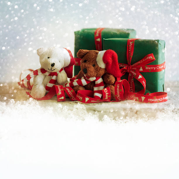 istock Christmas gift and toy bear 531248784