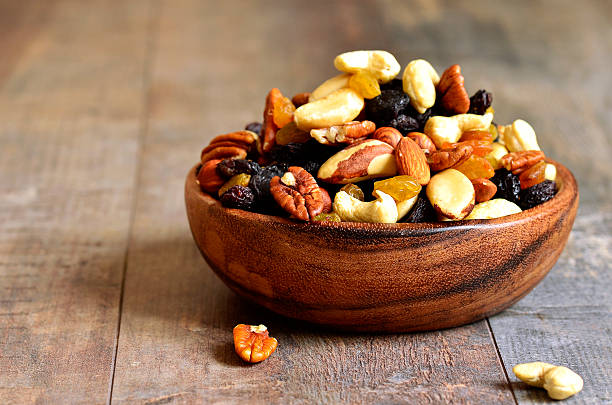 istock Dried fruits and nuts mix. 531251953