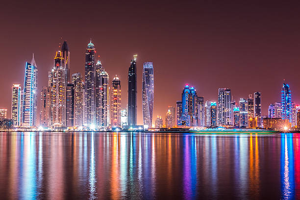 istock Modern Dubai Marina Skyscrapers, United Arab Emirates 531252500