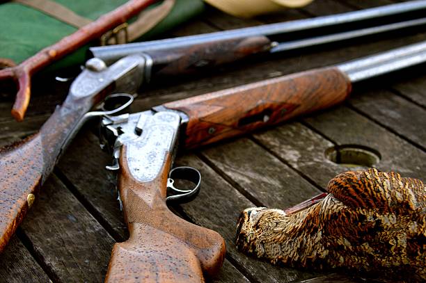 istock Shot Guns lying next to a Woodcock 531252711