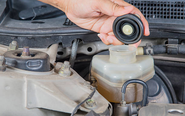 istock Check brake fluid inlet,Car maintenance,Check  car yourself,Chec 531253448