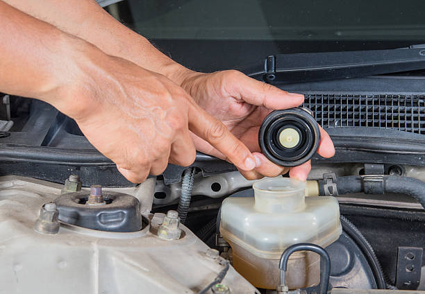 istock Check brake fluid inlet,Car maintenance,Check  car yourself,Chec 531253512