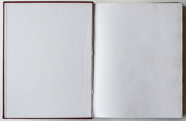 istock Blank book opened to the first page. 531253718