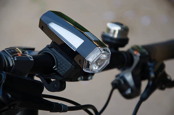 bicycle light stock photo