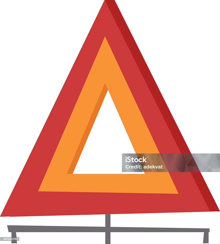 Triangular Emergency Sign Emergency Warning Triangle Vector Illustration Stock Illustration ...