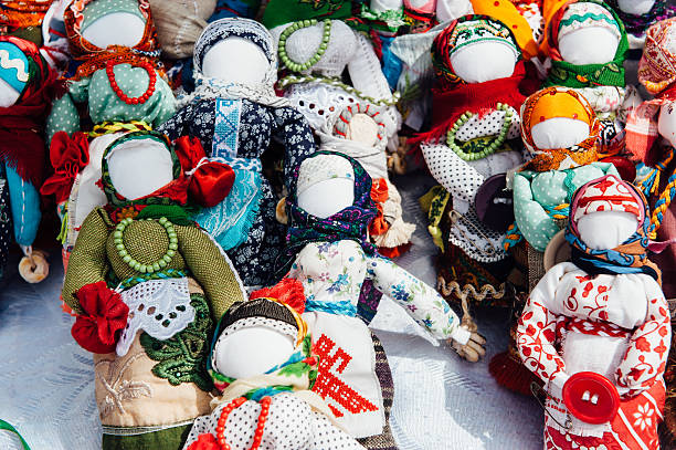 istock Ukrainian souvenir - a knitted toy talisman 531255442