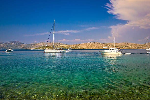 Kornati islands national park yachting view, dalmatia, Croatia
