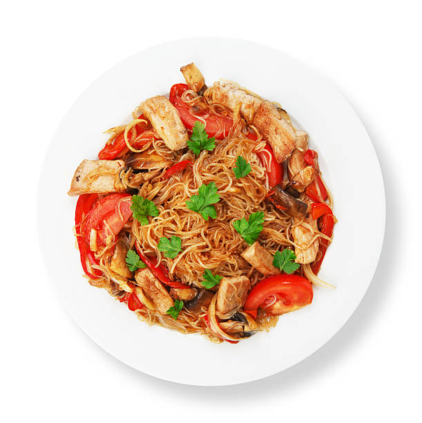 istock Asian food. Fried Thai Rice noodles 531256406