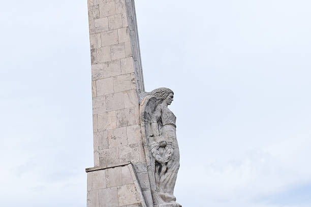 Obelisk of Horea, Closca and Crisan Alba Iulia Romania stock photo