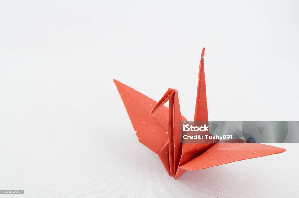 origami crane japanese peper folding Horizontal Stock Photo