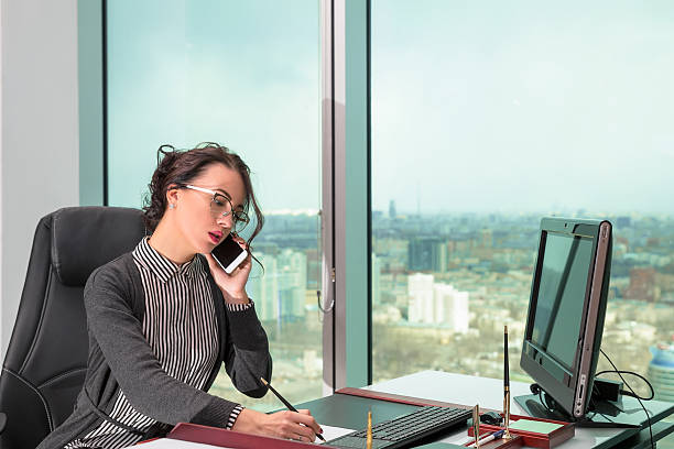 istock modern businesswoman oinside the office building 531259074