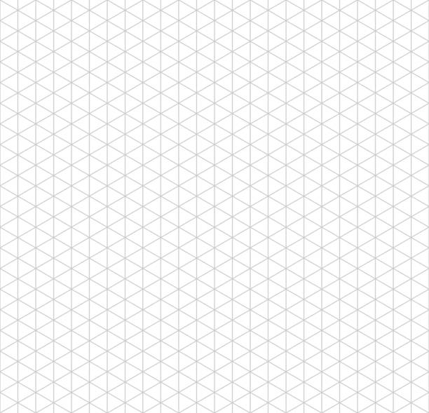 Gray isometric grid with vertical guideline on white Gray isometric grid with vertical guideline on white, seamless pattern grid pattern stock illustrations