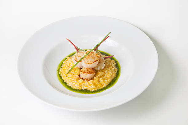 istock Risotto with fried scallop 531264588