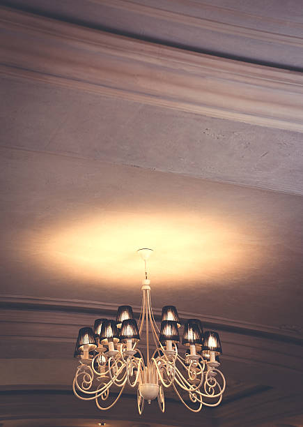 istock chandelier shines on the ceiling 531265713