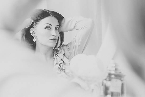 istock The bride make up before the wedding day. Black and 531267178