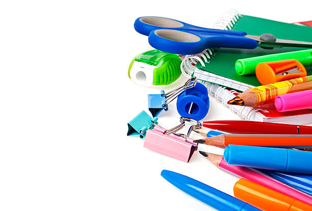 istock School supplies on white background 531267491