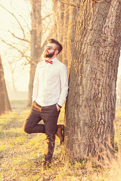 istock An hipster young man in the wood 531268055