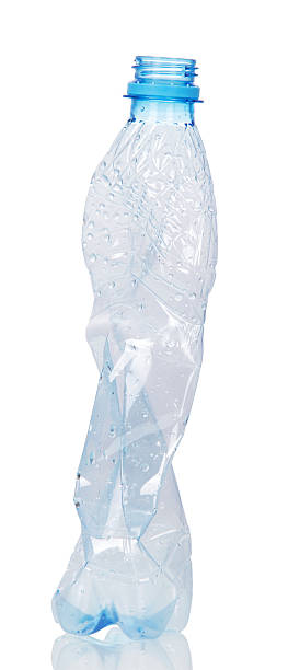 istock Blank crumpled plastic bottle from under the water is isolated 531268070