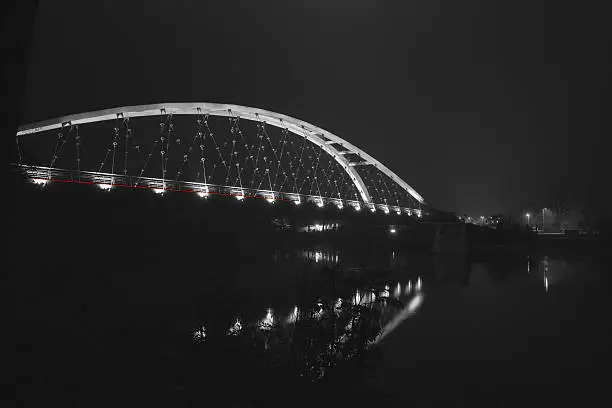 Arch-bridge by night