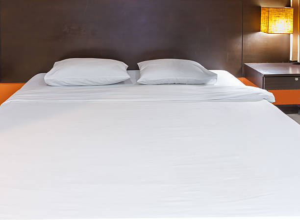 istock The bed white color for design or decorate project. 531268565