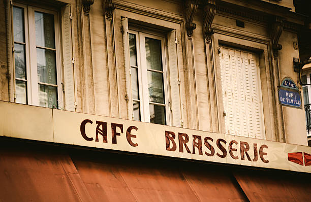 istock cafe / brasserie sign in Paris 531275397