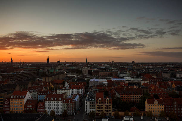 istock Copenhagen skyline at sunset 531275473