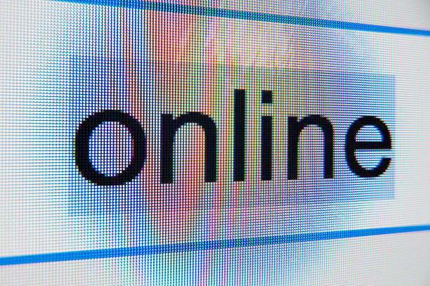 istock Online word search bar close up macro 531275701