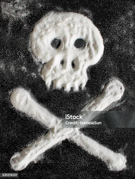 Sugar Scull With Crossbones Stock Photo - Download Image Now - Skull and Crossbones, Sugar - Food, 2015