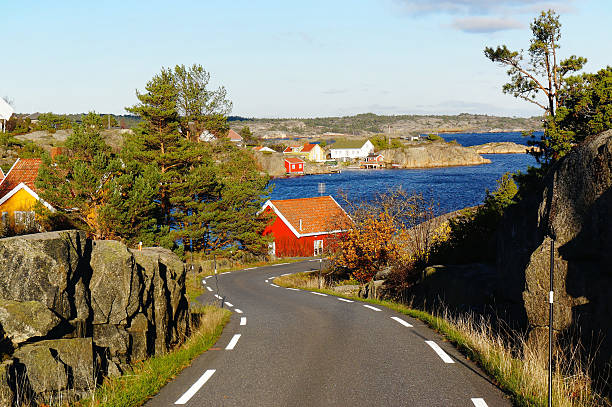 istock Asphalt road to the harbor 531277595